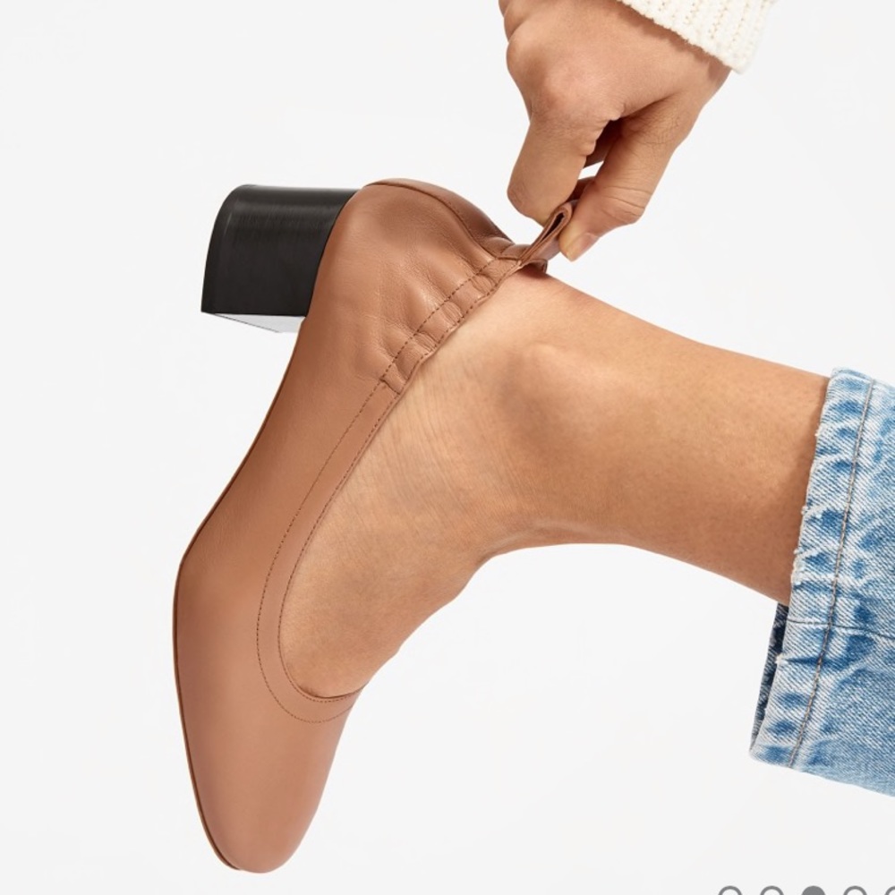 Everlane day heel tan pumps size 8.5